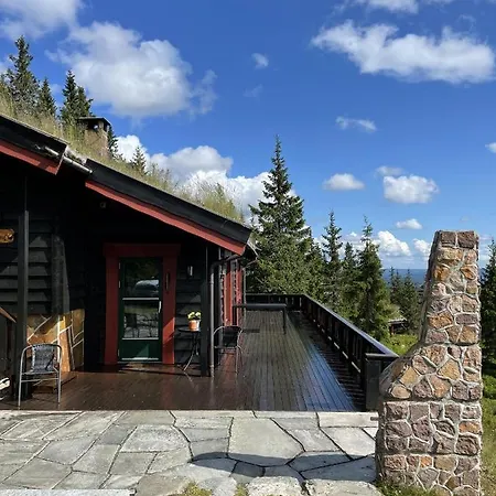 Large At With Sauna, Fireplace, View And Cross-country Skiing 別荘