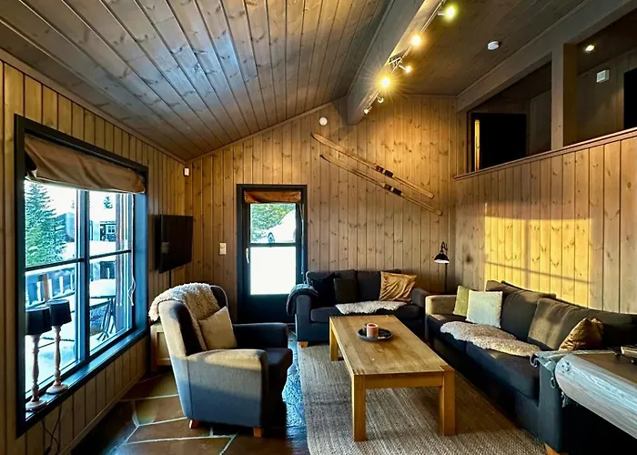 Ferienhaus Large At With Sauna, Fireplace, View And Cross-country Skiing Sjusjøen